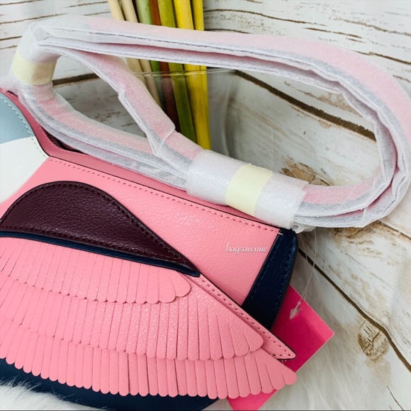 Kate spade bird crossbody love birds pink blue Bags